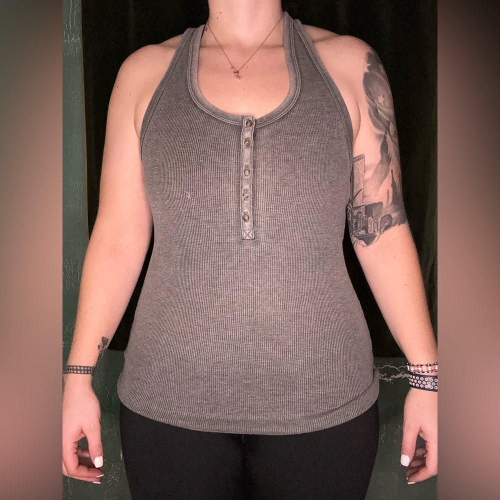 Aerie size XL waffle knit tank top